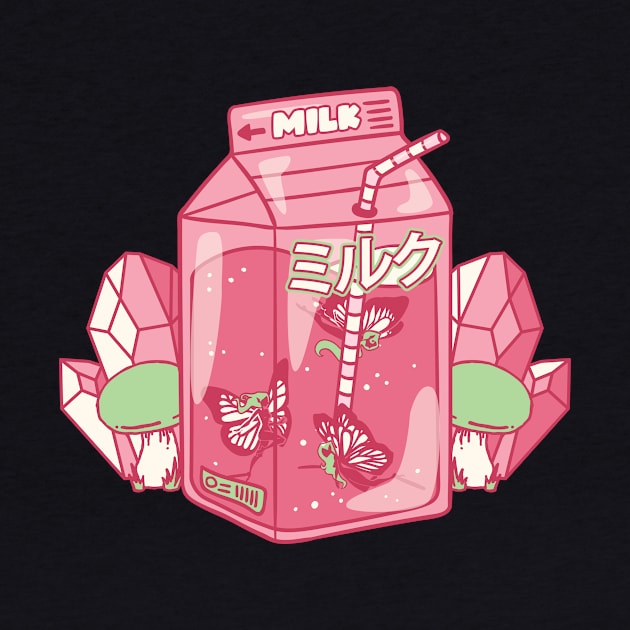 Fairycore Aesthetic Fairy Japanese Milk Carton by Alex21